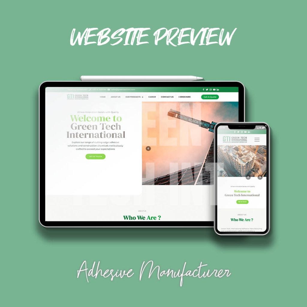 Web Design Case Study Green Tech Website Development in Dubai